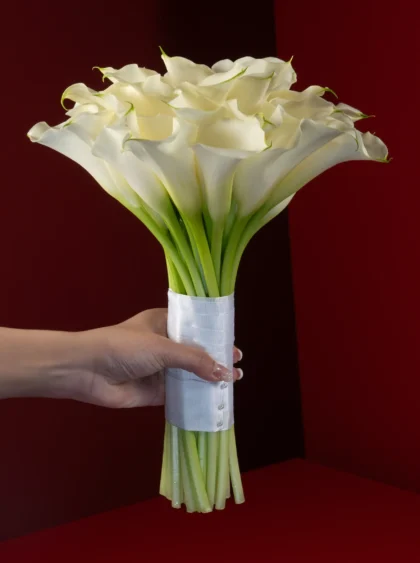 White Calla Lily Bridal Bouquet